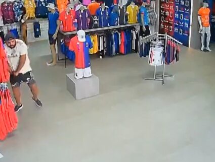 Homem furta loja do Paraná Clube e dá prejuízo de R$ 3,4 mil